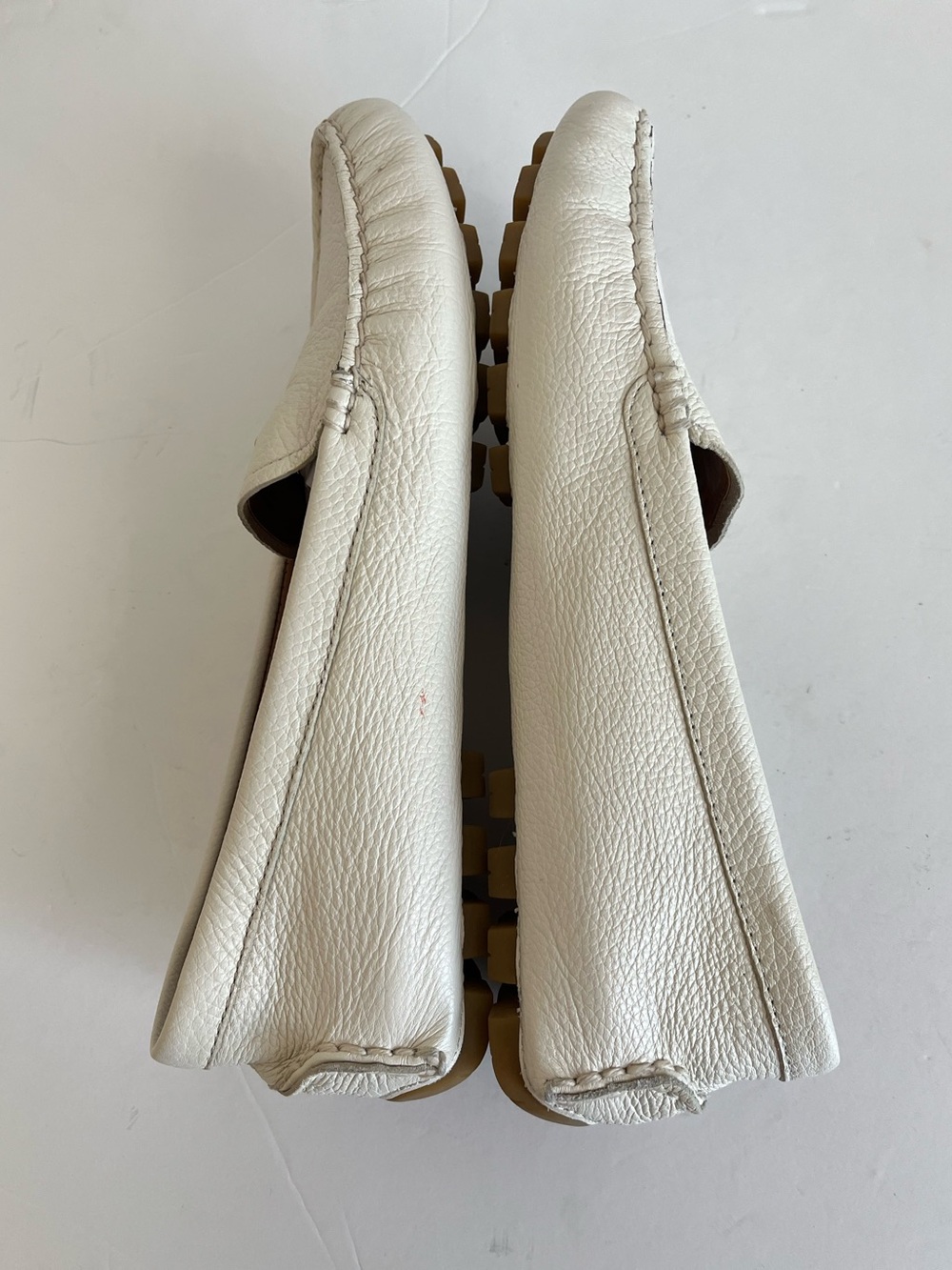 Coach Marley Leather Driver Loafers Chalk White Size 8.5B - Picture 5 of 11